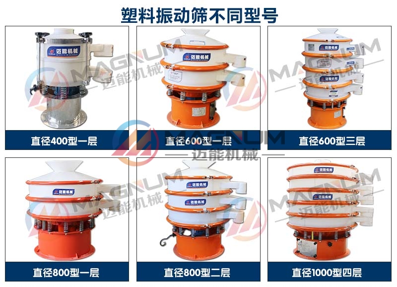 氟化氫鈉塑料振動篩不同型號展示