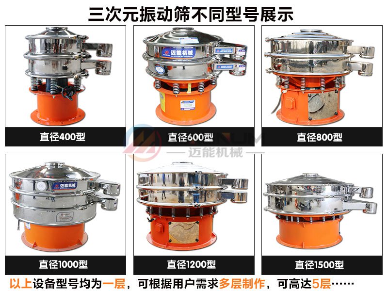 橙汁過濾振動篩分機不同型號